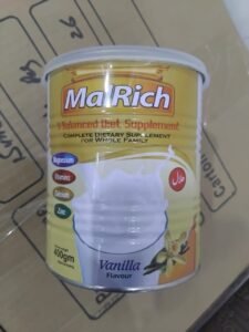 MalRich Vanilla Flavour Dietary Milk Supplement 400gm