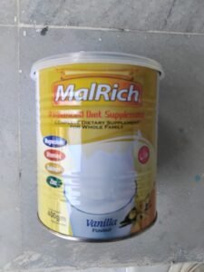 MalRich Vanilla Flavour Dietary Milk Supplement 400gm